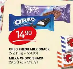 Flop OREO FRESH MILK SNACK 27 g nabídka