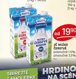 Flop JČ MLÉKO ČERSTVÉ polotučné 1,5% 1l nabídka