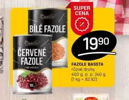 Flop FAZOLE BASSTA různé druhy 400 g. p. p. 240 g nabídka