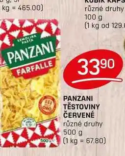 Flop PANZANI TĚSTOVINY ČERVENÉ různé druhy 500 g nabídka