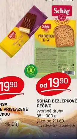 Flop SCHÄR BEZLEPKOVÉ PEČIVO vybrané druhy 35-300 g nabídka