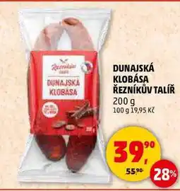 Penny Market DUNAJSKÁ KLOBÁSA ŘEZNÍKŮV TALÍŘ, 200 g nabídka