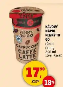 Penny Market KÁVOVÝ NÁPOJ PENNY TO GO, 250 ml nabídka