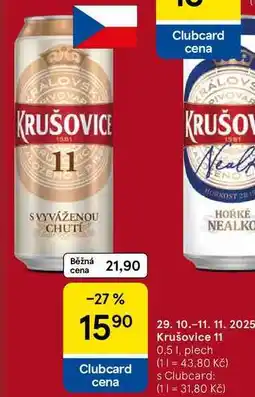 Tesco KRUŠOVICE 11, plech, 0,5 l nabídka