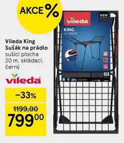 Tesco Vileda King Sušák na prádlo sušicí plocha 20 m, skládací. černý nabídka