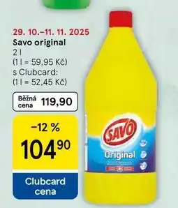 Tesco Savo original, 2 l nabídka