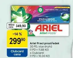 Tesco Ariel Prací prostředek, 30 PD, více druhů nabídka