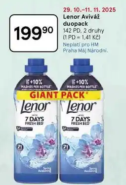 Tesco Lenor Aviváž duopack, 142 PD, 2 druhy nabídka