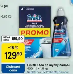 Tesco Finish Sada do myčky nádobí, 400 ml + 1,5 kg nabídka