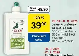 Tesco Jelen Prostředek na mytí nádobí, 500 ml, dva druhy nabídka