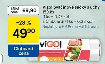 Tesco Vigo! Svačinové sáčky s uchy, 150 ks nabídka