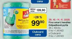 Tesco Fino smart handles Odpadkové pytle, 35 I, 100 ks nabídka