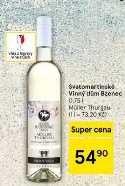Tesco Svatomartinské Vinný dům Bzenec, 0.75 l nabídka