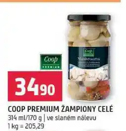Terno COOP PREMIUM ŽAMPIONY CELÉ 170 g nabídka
