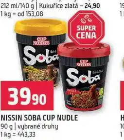 Terno Nissin soba cup nudle 90g nabídka