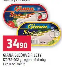 Terno GIANA SLEĎOVÉ FILETY 170/85-102 g nabídka