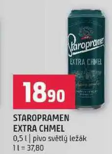Terno Staropramen extra chmel 0,5l nabídka