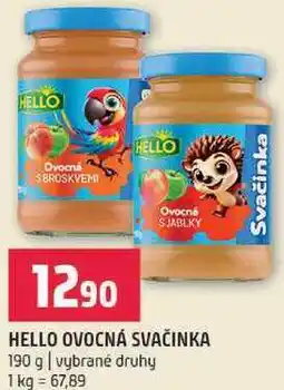 Terno Hello ovocná svačinka 190g nabídka