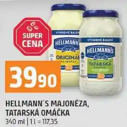 Terno Hellmannś majonéza, tatarská omáčka 340ml nabídka
