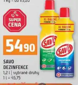 Terno Savo dezinfekce 1,2l nabídka