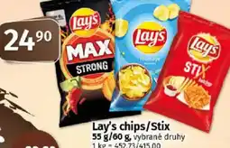 COOP TIP Lay's chips/Stix nabídka