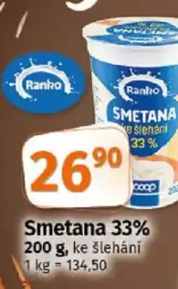 COOP TIP Ranko Smetana 33% nabídka