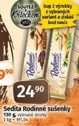 COOP TIP Sedita Rodinné sušenky nabídka