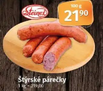 COOP TIP Štýrské párečky nabídka