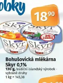COOP TIP Bohušovická mlékárna Skyr 0,1% nabídka