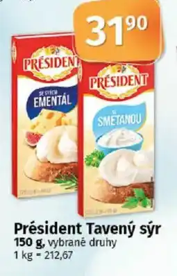 COOP TIP Président Tavený sýr nabídka