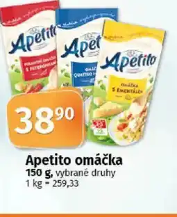 COOP TIP Apetito omáčka nabídka