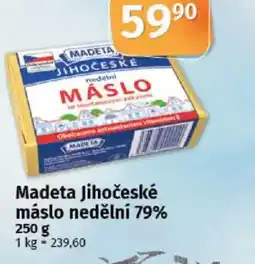 COOP TIP Madeta Jihočeské máslo nedělní 79% nabídka