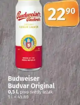 COOP TIP Budweiser Budvar Original nabídka