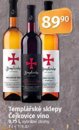 COOP TIP Templářské sklepy Čejkovice víno nabídka