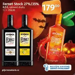 COOP TIP Fernet Stock 27%/35% nabídka