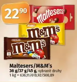COOP TIP Maltesers/M&M's nabídka