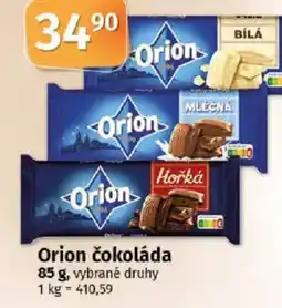 COOP TIP Orion čokoláda nabídka