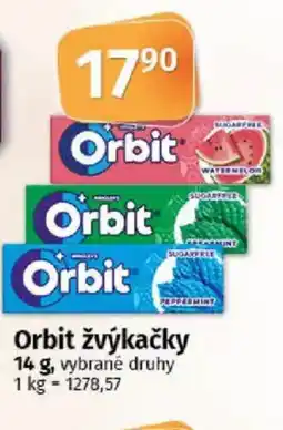 COOP TIP Orbit žvýkačky nabídka