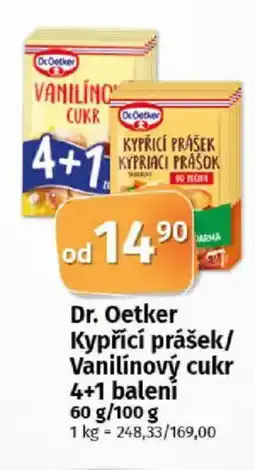 COOP TIP Dr. Oetker Kypřící prášek/ Vanilínový cukr nabídka