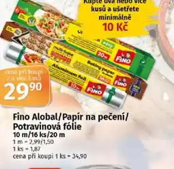 COOP TIP Fino Alobal/Papír na pečení/ Potravinová fólie nabídka