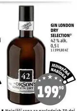 Penny Market GIN LONDON DRY SELECTION, 0,5 l nabídka