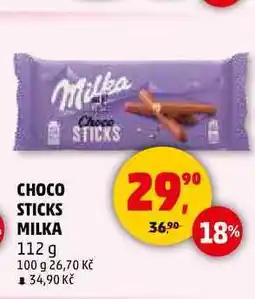 Penny Market CHOCO STICKS MILKA, 112 g nabídka