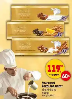 Penny Market ŠVÝCARSKÁ ČOKOLÁDA LINDT, 300 g nabídka