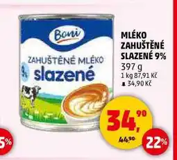 Penny Market MLÉKO ZAHUŠTĚNÉ SLAZENÉ 9%, 397 g nabídka
