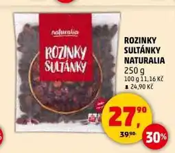 Penny Market ROZINKY SULTÁNKY NATURALIA, 250 g nabídka