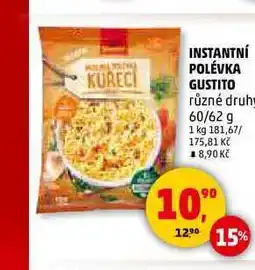 Penny Market INSTANTNÍ POLÉVKA GUSTITO, 60/62 g nabídka