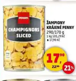 Penny Market ŽAMPIONY KRÁJENÉ PENNY, 290/170 g nabídka