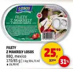 Penny Market FILETY Z MAKRELY LOSOS, 170 g nabídka