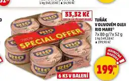 Penny Market TUŇÁK V OLIVOVÉM OLEJI RIO MARE, 7x 80 g nabídka