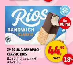 Penny Market ZMRZLINA SANDWICH CLASSIC RIOS, 8x 90 ml nabídka